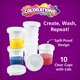 thumbnail image 3 of Vasos de Pintura Colorations 10 unidades – Tapa Blanca, 3 of 8