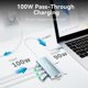 thumbnail image 4 of Hub USB C VANGREE 8 en 1 con 3 USB 3.2 Gen 2, 4K @60Hz HDMI 100 W PD, 4 of 9