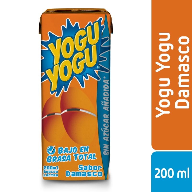 Bebida Leche Láctea Yogu Yogu Damasco Caja