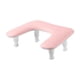 thumbnail image 4 of PU In Nail Hand Art Arte Nail Table Mesa de uñas Non -Sliding Tool o Living Room Tool en cuero en cuero para cuero para mujeres principiantes en uñas Rosa, 4 of 5