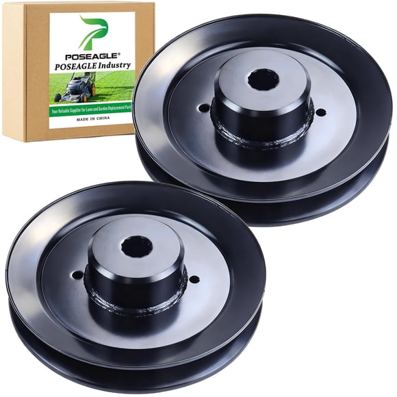 Juego de 2 poleas POSEAGLE para cortacéspedes Husqvarna 539113962