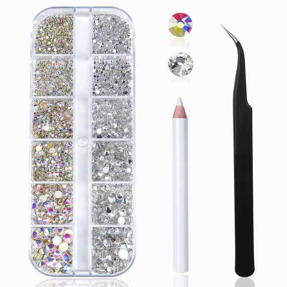 Kit de Strass para uñas HUETFAT 2400 piezas AB