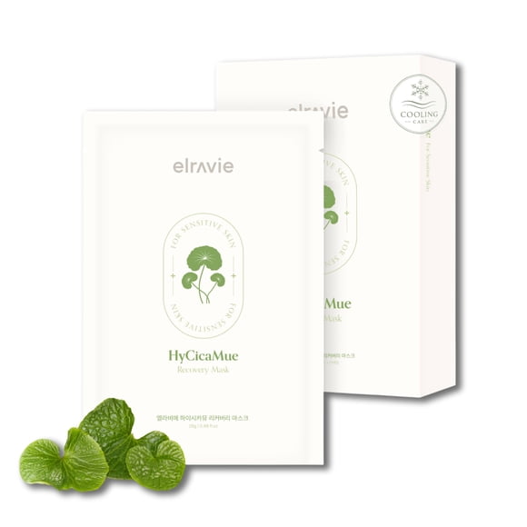 Mascarilla Facial elravie HyCicaMue Recovery 10 unidades