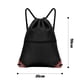 thumbnail image 5 of Bolsa deportiva con cordón para mujer y hombre, impermeable, para gimnasio, grande, resistente al agua, con bolsillo exterior con cremallera., 5 of 7