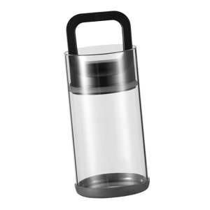 Bothyi - Tarro De Almacenamiento Al Vacío Tanque De Almacenamiento De Café De Vidrio Para Productos Secos Granos De Café 10Cmx20Cm