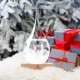 thumbnail image 5 of Predictor del tiempo Storm Glass FOXKEY de 19 cm con base de madera, 5 of 7