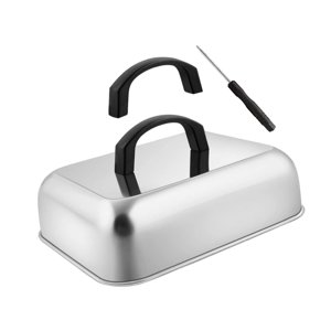 Bothyi - Cubierta Rectangular Para Untar, Cúpula Para Derretir Queso Para Filetes, Sándwiches De Barbacoa, Tamaño S