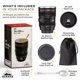 thumbnail image 2 of Taza de café con lente de cámara STRATA CUPS, 400 ml, con 2 tapas, cuchara y bolsa, 2 of 9