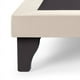 thumbnail image 2 of Base De Cama Europea King Felpa Beige, 2 of 2