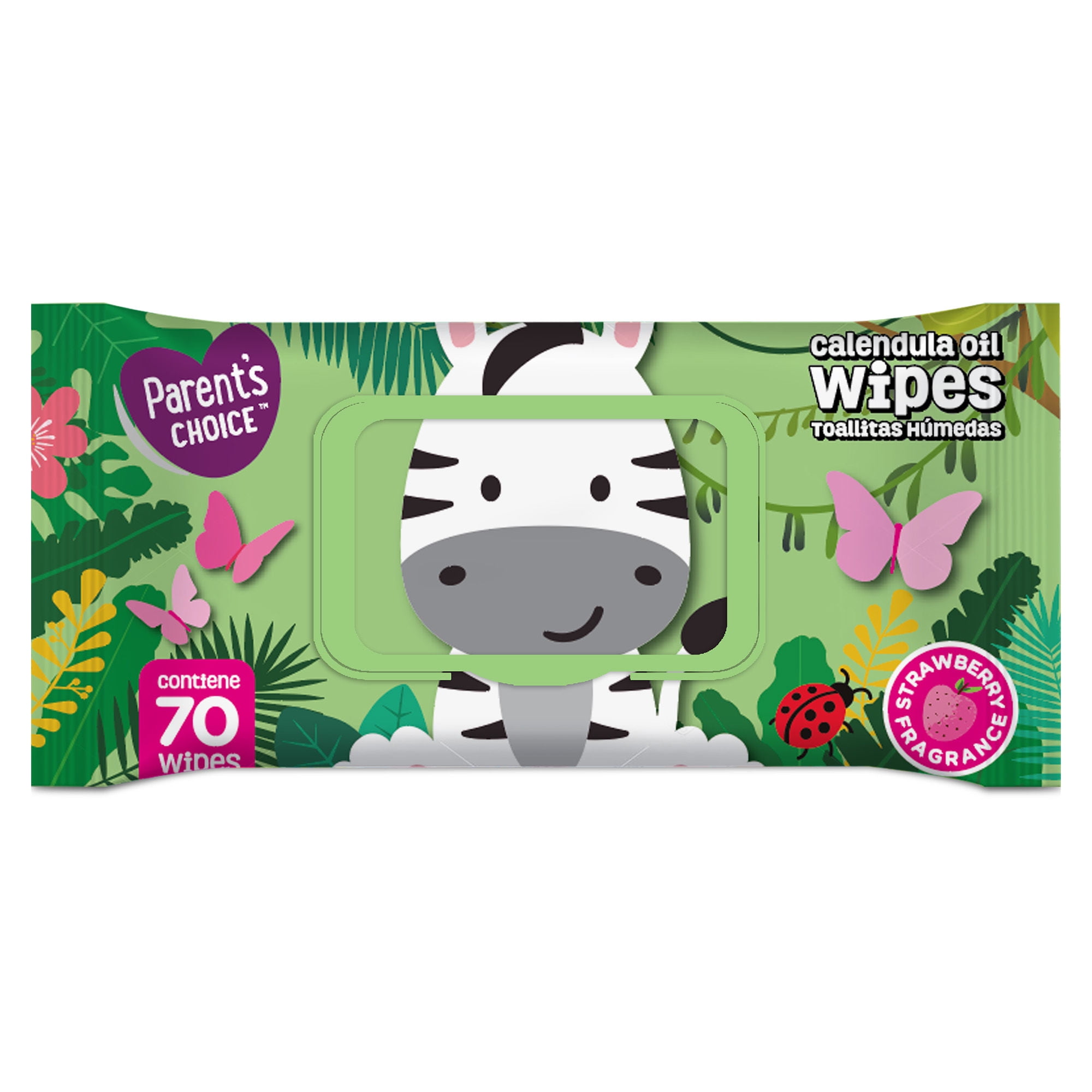 Toallitas Húmedas Bebé Con Aceite De Caléndula Aroma Frutilla. 70 Un Parent's Choice