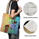 thumbnail image 3 of Gracie's Corner Bolso de tela con estampado de lienzo para mujer, bolsa de compras reutilizable y estética, con cremallera interior, regalo para mujer,40*45cm., 3 of 6