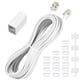 thumbnail image 1 of Cable de extensión de teléfono MoeVerex de 25 pies con conector RJ11 blanco, 1 of 7