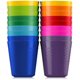 thumbnail image 1 of Juego de 18 vasos de plástico para beber para niños pequeños, 240 ml - PLASKIDY, 1 of 5