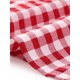 thumbnail image 5 of Agnes Orinda Blusa de Cuadros para Mujer de Talla Grande con Lazo Frontal, Volantes, Cuello en V, Manga Corta, Camisa de Verano Casual Elegante 2X Roja, 5 of 6