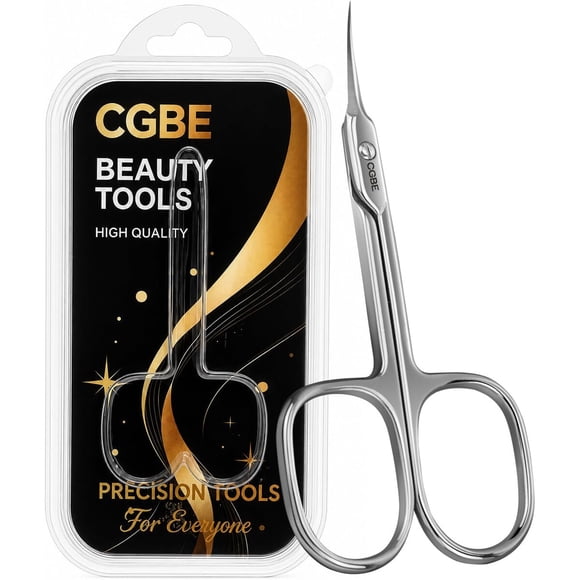 Tijera para cutícula CGBE ES01 curva de punta fina 304