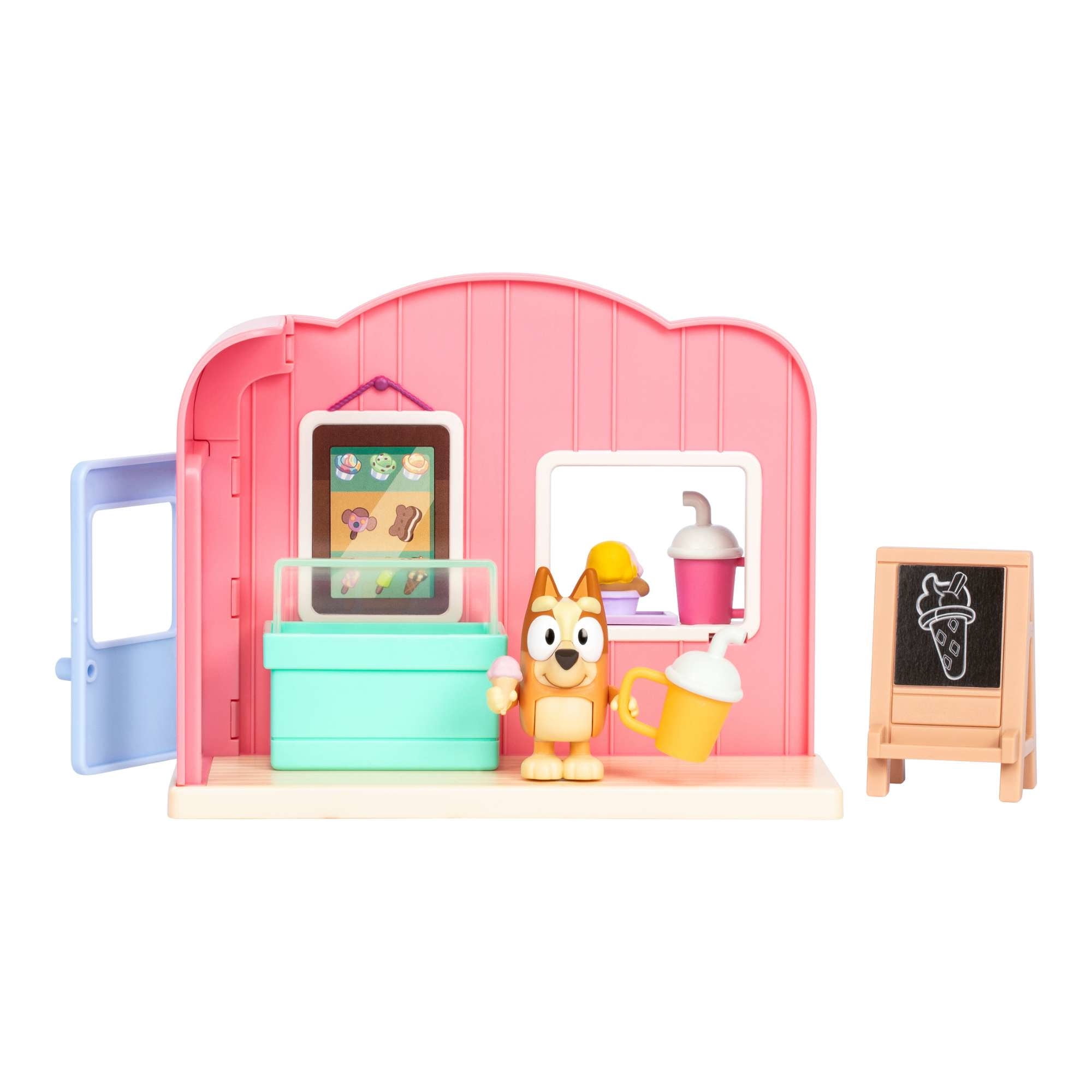 Bluey - Figura Coleccionable Mini Playset Descubre Nuevos Sabores De Helados
