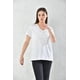 thumbnail image 2 of Polera Mujer Blanco Manga Corta Cuello V Talla S, 2 of 3
