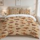 thumbnail image 1 of 3pcs Christmas Gingerbread Man Digital Print Set | Polyester Skin-Friendly Fabric Bedroom/Guest Room Decor, 1 of 1