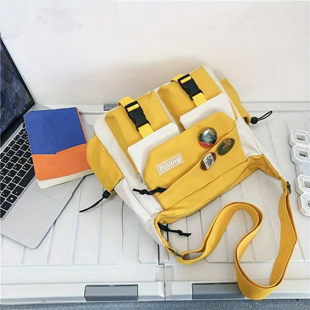 Get Ready for School, Work or Travel with Our Trendy Nylon Messenger Bag - Large Capacity, Multi-Pocket, Amazingly Spacious and Durable
