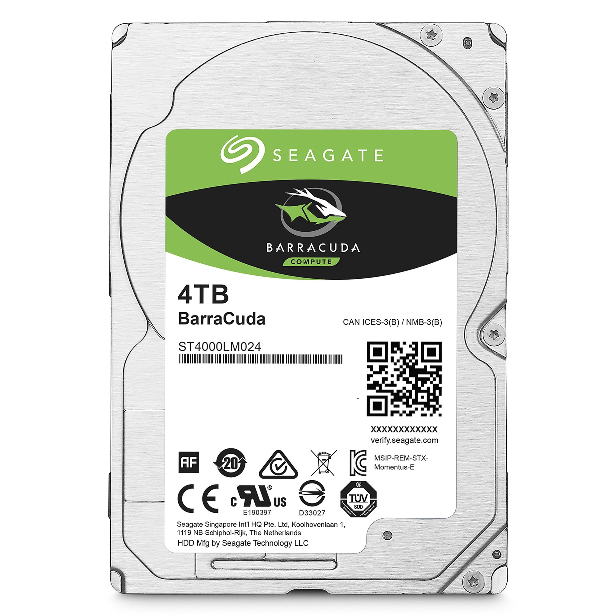 Disco Duro Seagate Barracuda Mobile De 4 Tb Sata 6 Gb/s De 2,5 Pulgadas