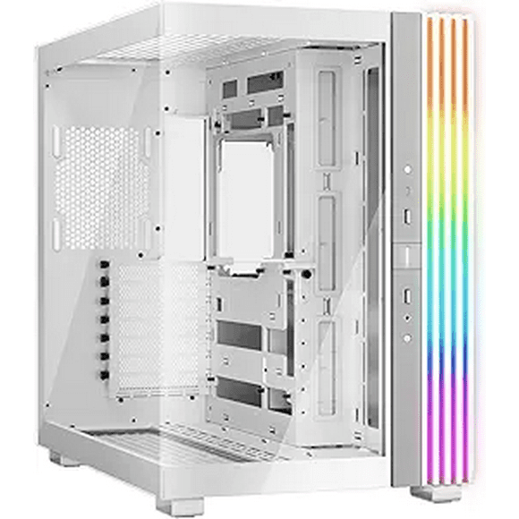 Gabinete Gamer Light Base 600 DX White, ARGB 77 LED, ATX, Color Blanco