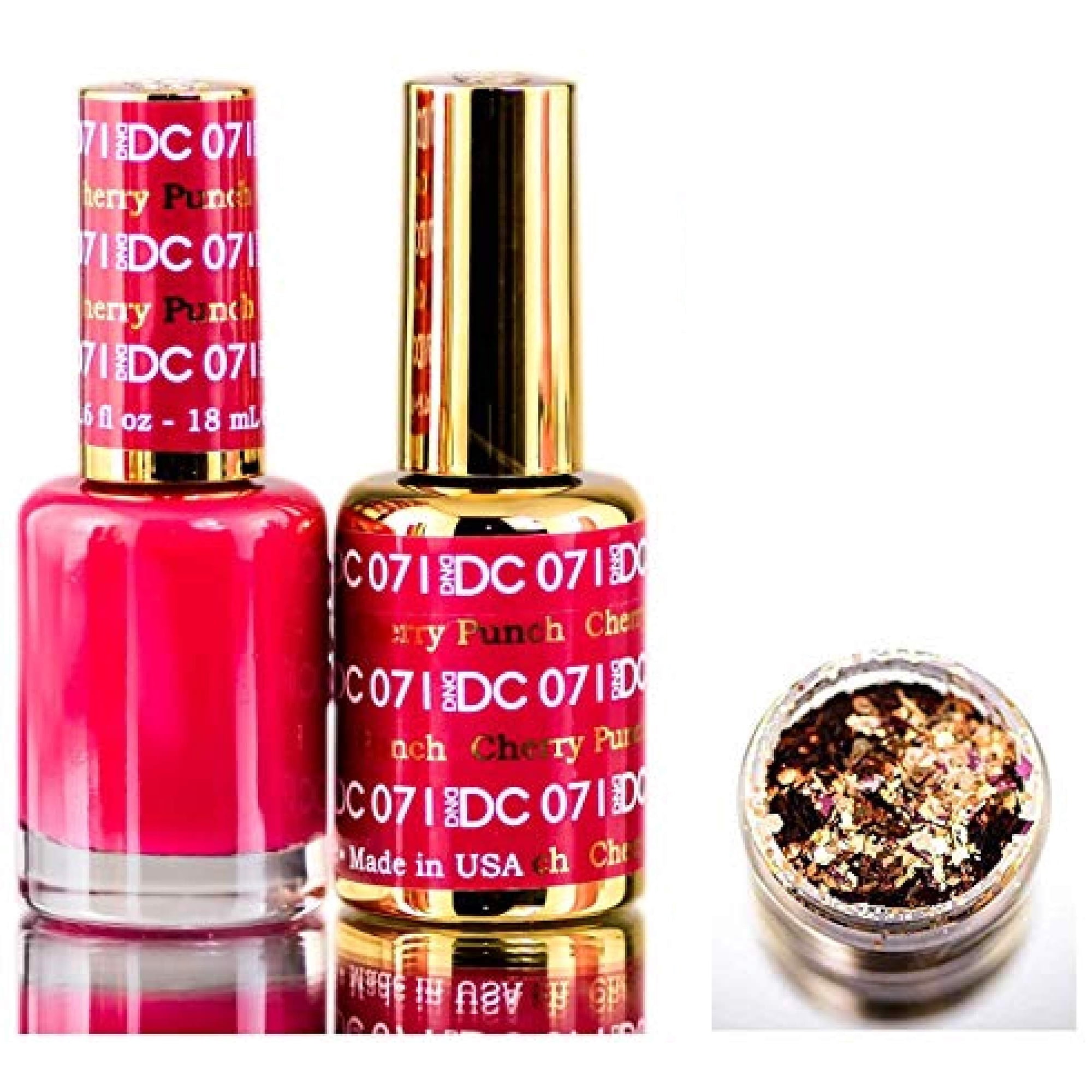 Set De Esmaltes De Uñas Daisy Dnd Dc Pinks En Gel Con Purpurina