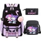 thumbnail image 1 of 3pcs Kuromi Backpacks Patchwork Capacity Women Men Travel Mochilas With Shoulder Bags Ins Laptop Teens School Bags, 1 of 3