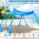 thumbnail image 3 of Carpa de playa COZEER 305 x 305 cm con protección UPF 50+ y resistencia al viento, 3 of 7