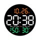 thumbnail image 1 of Reloj De Pared Digital Medidor De Temperatura Silencio Control Remoto Reloj Despertador Digital Multicolor, 1 of 3