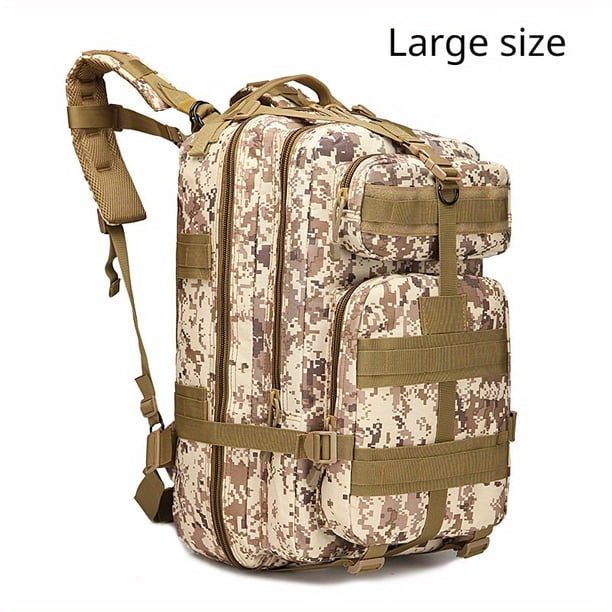 1pc Multifunctional Tactical Sports Bag, Portable Large Capacity Backpack, Outdoor Camping Hiking Fishing Travel Rucksack