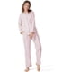 thumbnail image 1 of Conjunto de pijama para mujer, de franela de algodón, tejido a cuadros, manga larga, ropa de dormir para estar en casa, 1 of 7