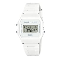 Reloj Casio Pop Digital Bio-Based White Resin Strap Quartz F-91Wb-7A 100M Unisex Watch