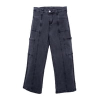 Pillin - Jeans Niña Cargo Negro
