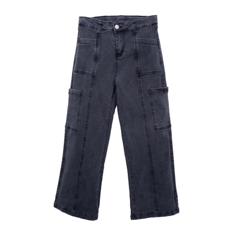 Pillin - Jeans Niña Cargo Negro