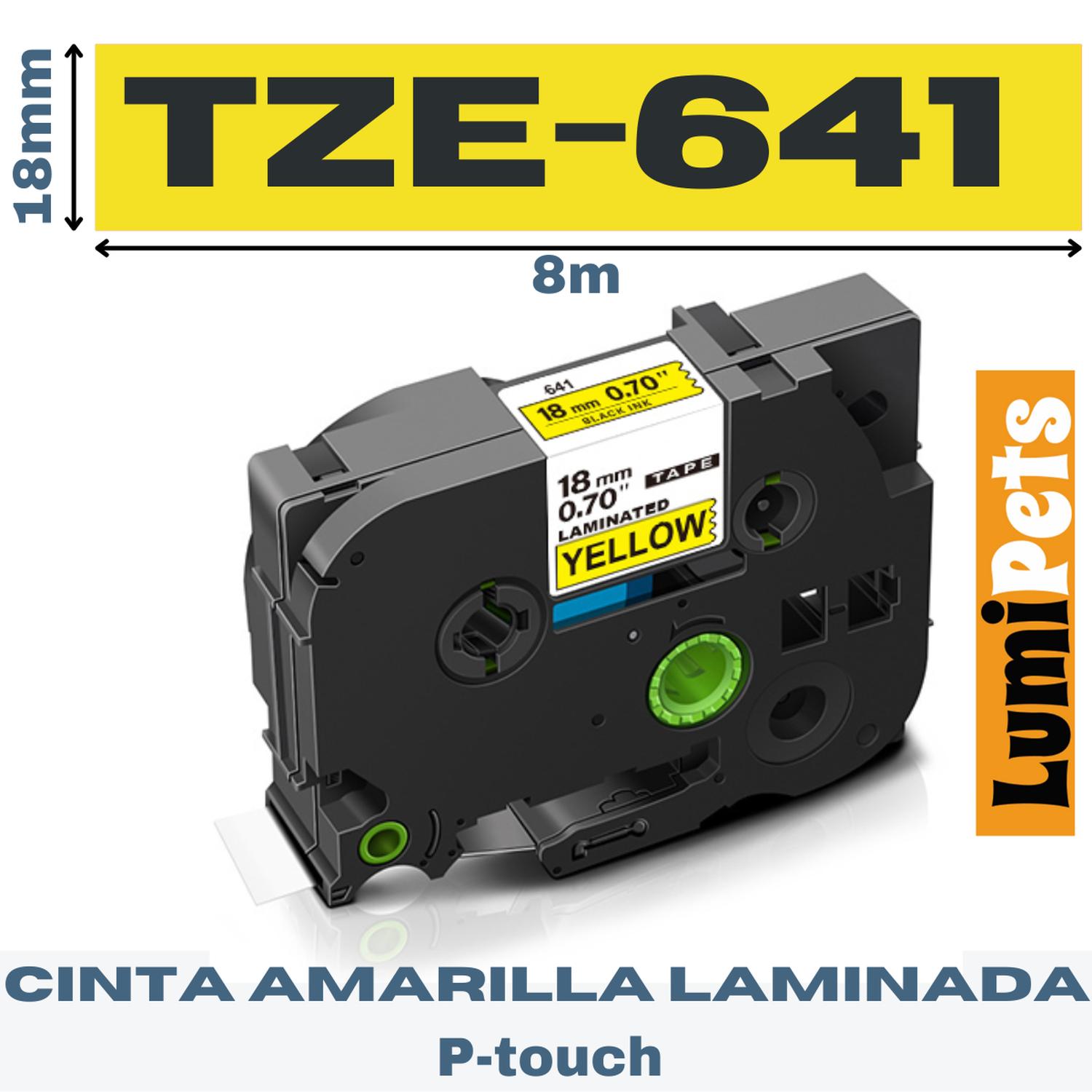 Genérico - Cinta Tze-641 Para Rotuladora Brother 18Mm X 8M