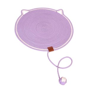 Magideal - Alfombrilla Para Rascar Gatos, Alfombrilla Para Dormir Con Bola, Muebles De Protección, Sofá, Almohadilla Para Rascar El Suelo Del Gato, Almohadilla P Violeta