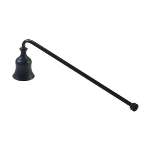 Magideal - Herramienta De Extinción De Velas, Tapón De Vela De Metal, Cubierta De Extinción De Mecha Con Mango Largo Para Amantes De Las Velas, Longitud Versátil Negro