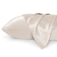 thumbnail image 1 of Juego de 2 fundas de cama satinadas para cabello, piel queen, color beige, 1 of 6