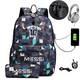thumbnail image 2 of Messi Backpack Boys Girls Laptop Capacity School Bag Usb Charging Anti Theft and Waterproof Canvas Casual Mochilas, 2 of 3