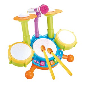 Bothyi - Batería Para Niños, Juguete Musical De Desarrollo Para Bebés Para Niños De 6, 12 Y 18 Meses, Color Azul