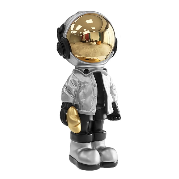 Figura Dosker Astronauta Plateada 8x6x20 cm Poliresina