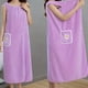 thumbnail image 2 of 1pc Quick-Drying Flower Pattern Bathrobe with Thick Straps for Women - Absorbent Spa Wrap Towel for Home and Bathroom, 2 of 5