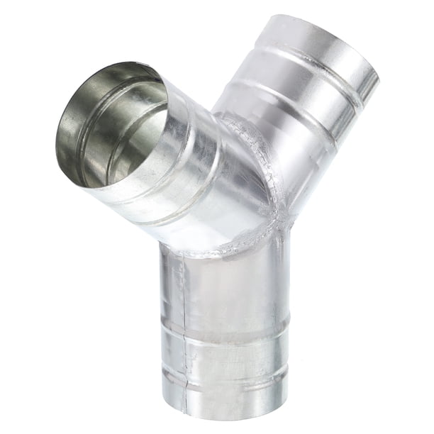 Uxcell Conector de Divisor de Conducto de 3 Vías de 3 Pulgadas Y Conector de Manguera de Ventilación de Aire Adaptador de Tubería de Escape, 3 Pulgadas