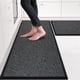 thumbnail image 1 of Alfombras de cocina Eqivei, antideslizantes y lavables, juego de 2 unidades, color negro, marrón y gris, 1 of 7