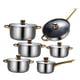 thumbnail image 2 of Juego De Cocina De Olla De Sopa De Acero Inoxidable Con Tapa De Vidrio, 6 Uds., Para Sartenes De Cocina Con Olla De Sopa, 2 of 5