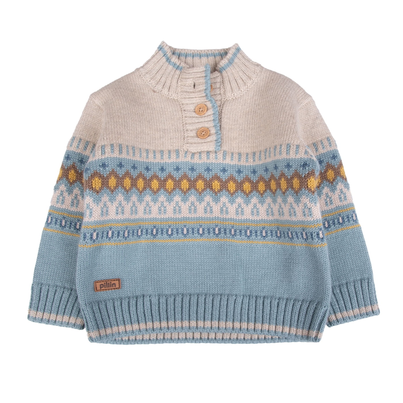 Chaleco Bebé Niño Celeste Pillin