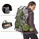 thumbnail image 5 of Mochila de Senderismo Loowoko 50L Impermeable para Camping con Funda para Lluvia, 5 of 6