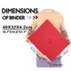 thumbnail image 2 of Carpeta Toploader D DACCKIT C con capacidad para 288 tarjetas rojas, 2 of 9