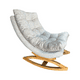 thumbnail image 3 of Silla Mecedora Coquette Beige Felpa, 3 of 3