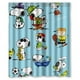 thumbnail image 1 of Cortina de ducha con diseño de perro Snoopy, divertida y linda caricatura, con ganchos, tamaño 60 x 72 pulgadas, 1 of 3